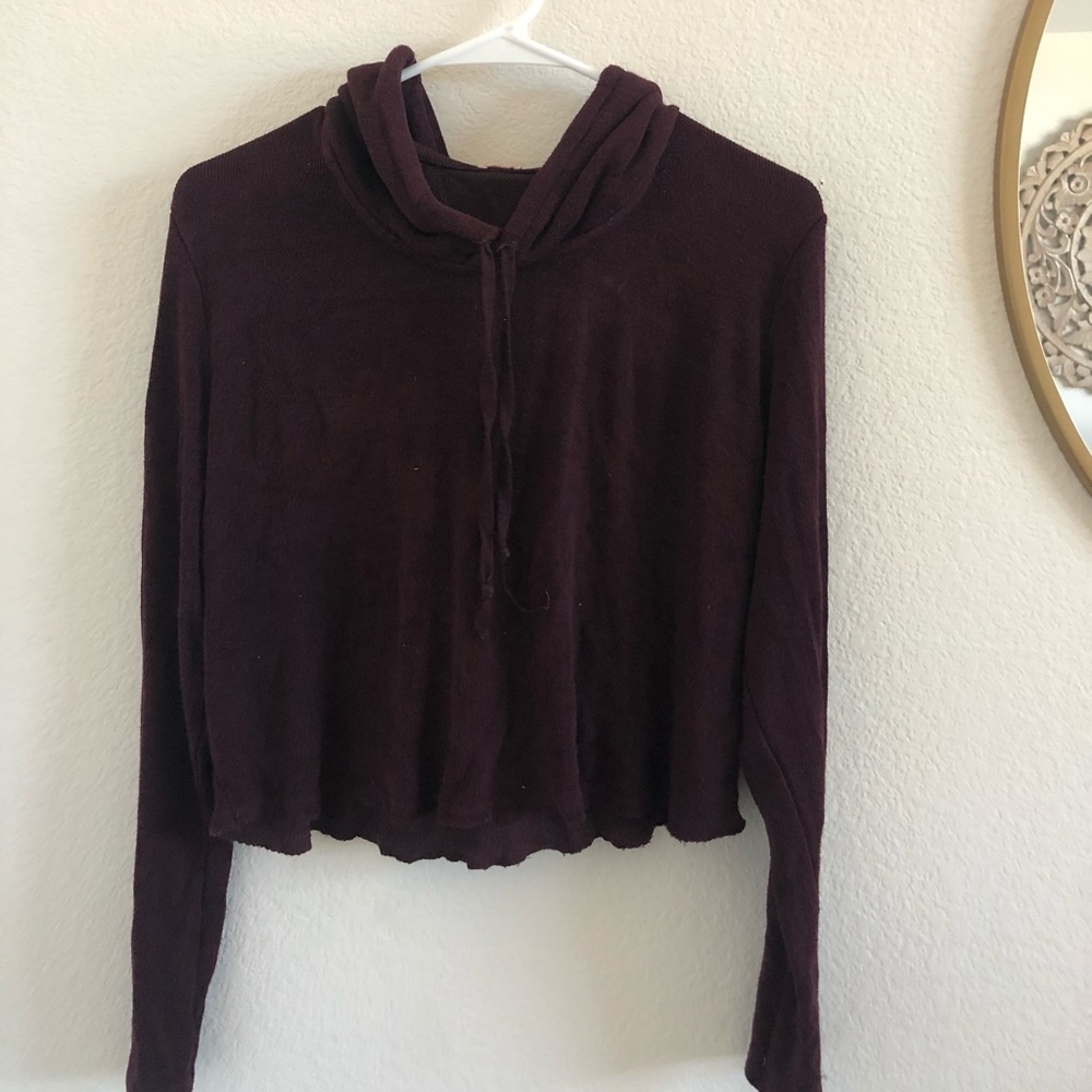 Burgundy hoodie